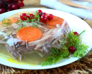 Холодец из петуха