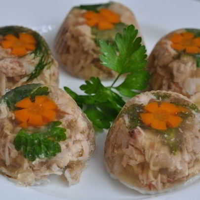 Холодец из рульки и курицы