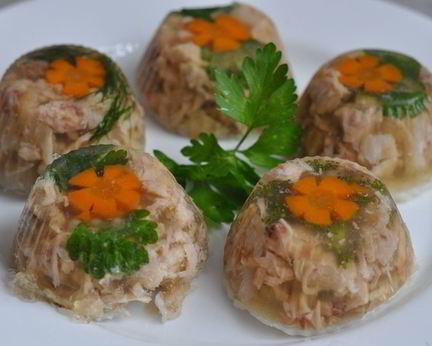 Холодец из рульки и курицы