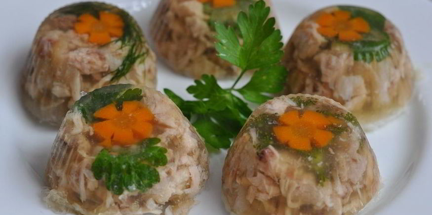 Рецепт холодца из рульки и курицы