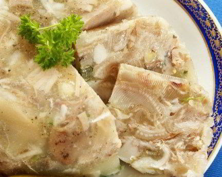 Холодец из телятины и куриных потрошков