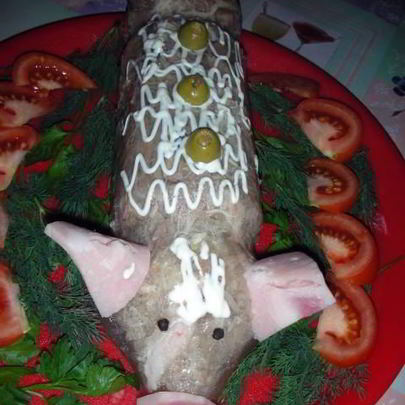 Холодец в бутылке Поросенок