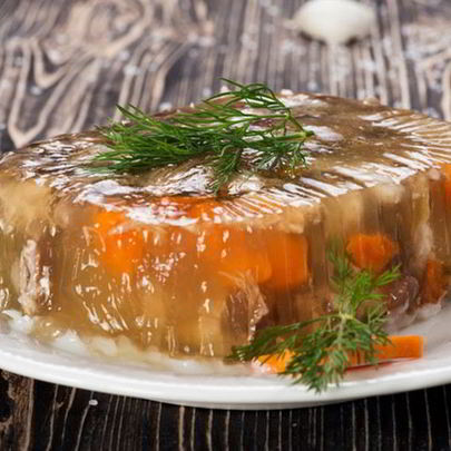 Куриный холодец с желатином