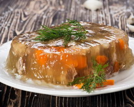 Куриный холодец с желатином