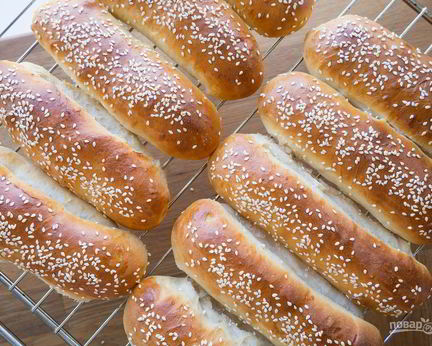 Домашние булочки для хот-догов