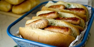 домашний хот дог в дрожжевом тесте