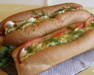 Хот-дог с капустой