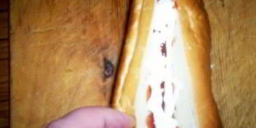 хот-дог с капустой