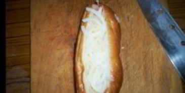 хот-дог с капустой