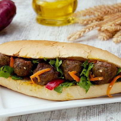 Хот-дог с тефтельками