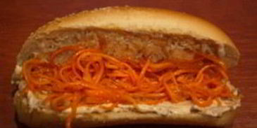 хот-дог с ветчиной