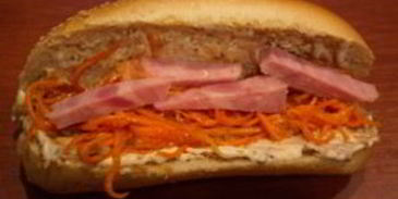 хот-дог с ветчиной