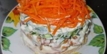 корейская морковь с курицей