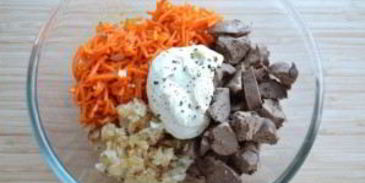 корейская морковка с печенью