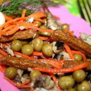 Рецепт Корейской морковки с сухариками