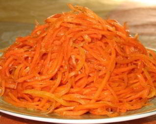 Морковь по-корейски с чесноком
