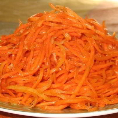 Морковь по-корейски с чесноком
