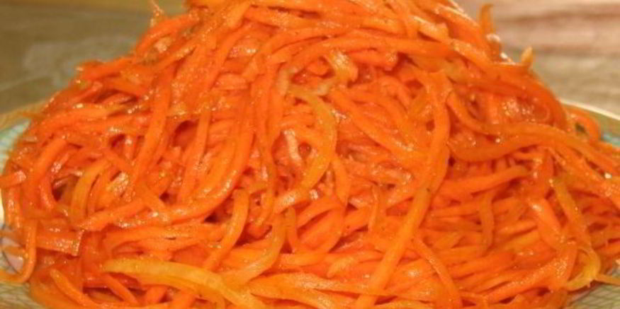 Рецепт моркови по-корейски с чесноком