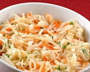 Морковь по-корейски с капустой