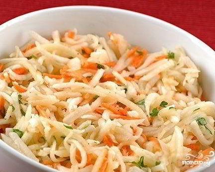 Морковь по-корейски с капустой