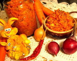 Морковь по-корейски с луком