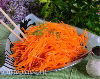 Морковь по-корейски с приправой