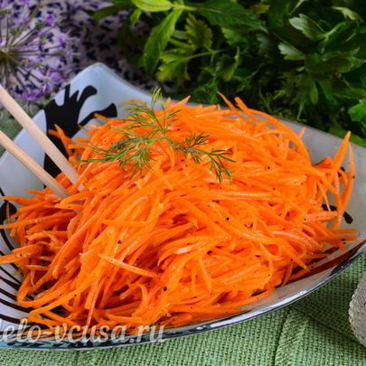 Морковь по-корейски с приправой