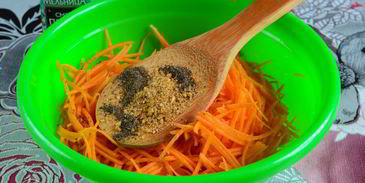 морковь по-корейски с приправой