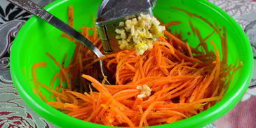 морковь по-корейски с приправой