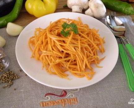 Морковка по-корейски острая