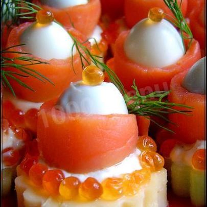 Морская закуска из семги