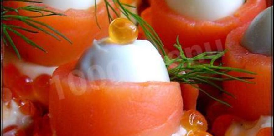 Рецепт морской закуски из семги