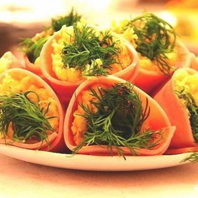 Новогодняя закуска Колокольчики