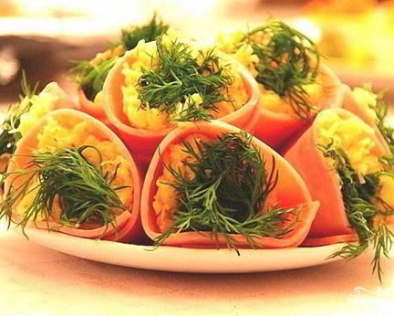 Новогодняя закуска Колокольчики