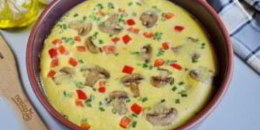 быстрый омлет в духовке