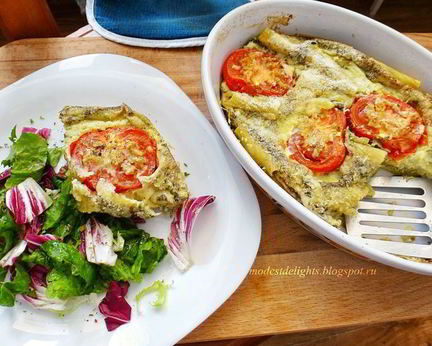 Фриттата с помидорами