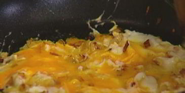 фриттата с цукини, морковью и помидором