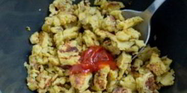 омлет из яичного порошка