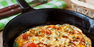 омлет на молоке с овощами