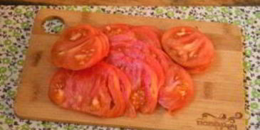 омлет с баклажанами и помидорами