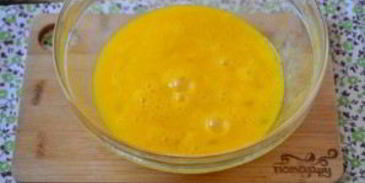 омлет с баклажанами и помидорами