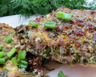 Омлет с фаршем по-арабски