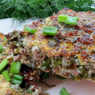 Омлет с фаршем по-арабски