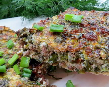 Омлет с фаршем по-арабски