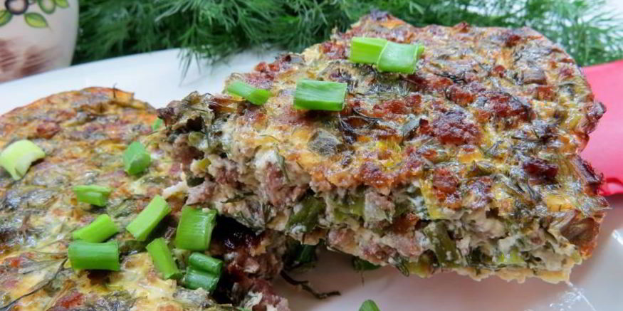 Рецепт омлета с фаршем по-арабски