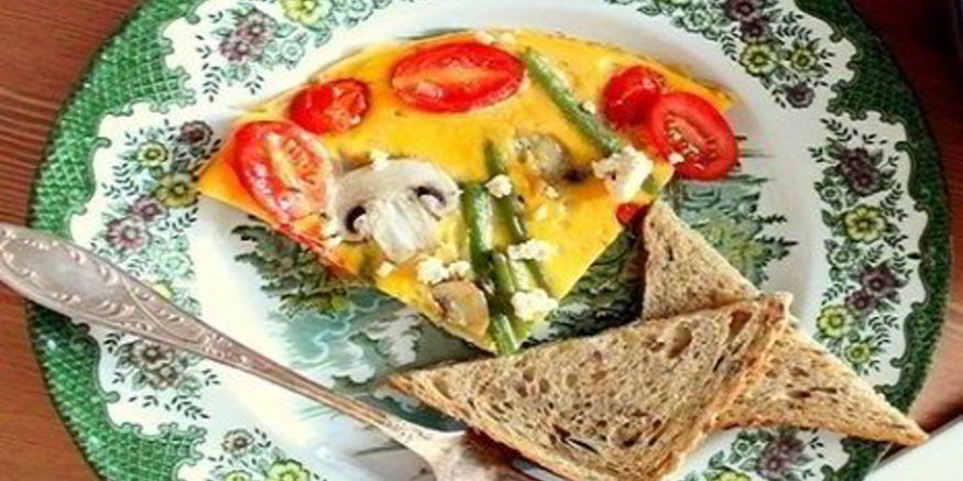 Рецепт омлета с фасолью стручковой