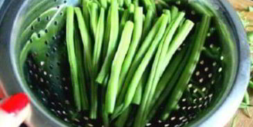 омлет с фасолью стручковой