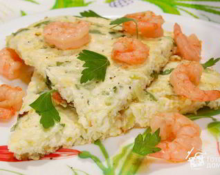 Омлет с молодыми кабачками Нежность