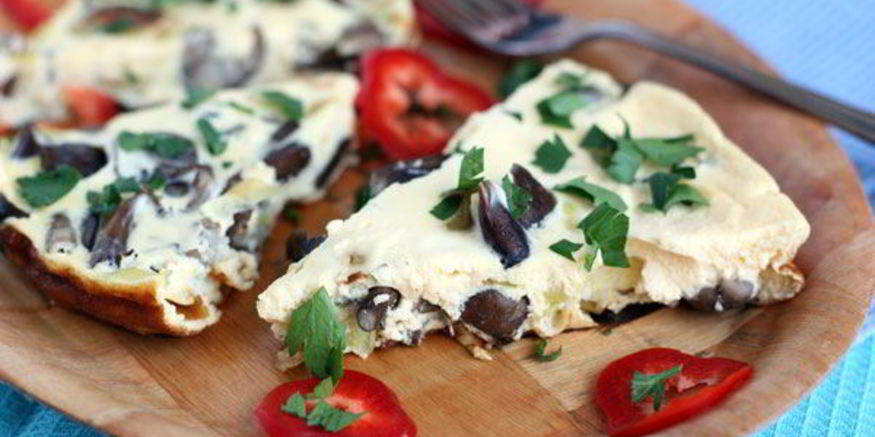 Рецепт омлета с опятами