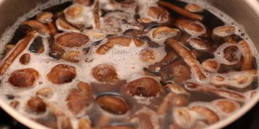 омлет с опятами